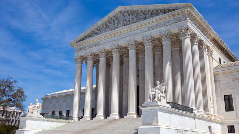 Supreme Court Building low-angle