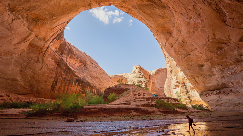 Giant arch in desert