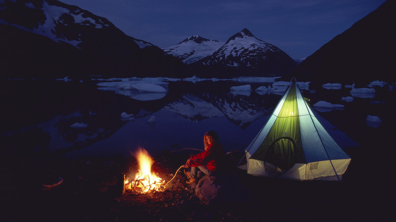 Campsite at Portage Glacier