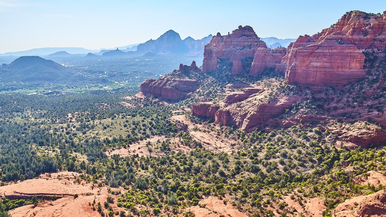 Aerial panorama of Sedona