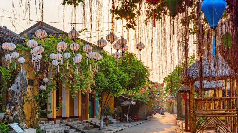 Street with lanterns in Hoi An