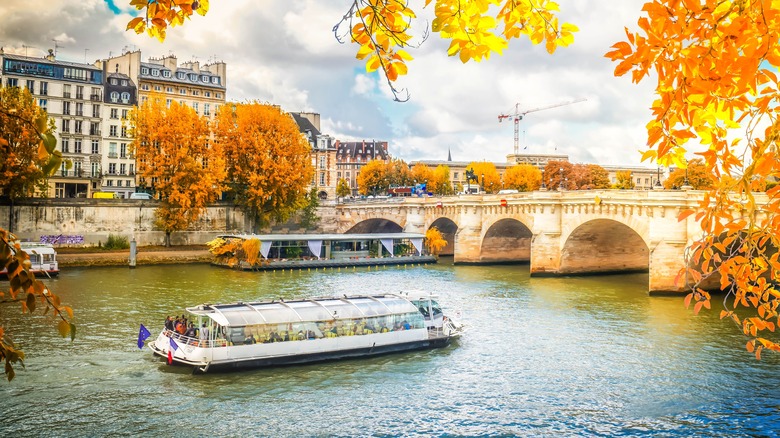 boat on River Seine