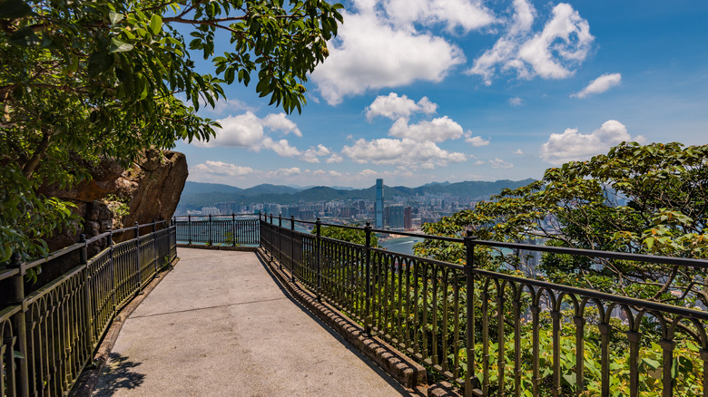 Lugard Road path on Victoria Peak