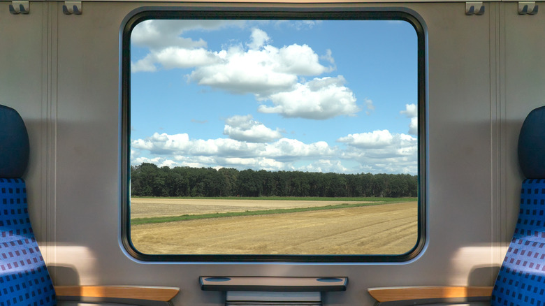 train window countryside