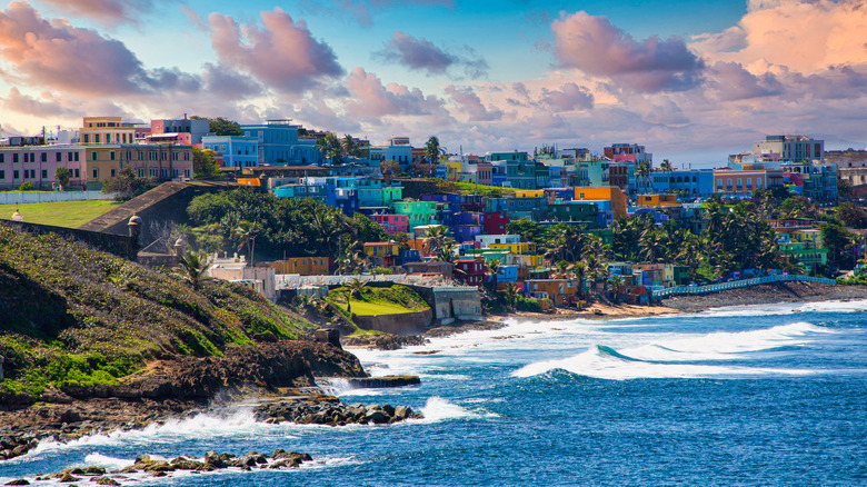 Colorful coastline