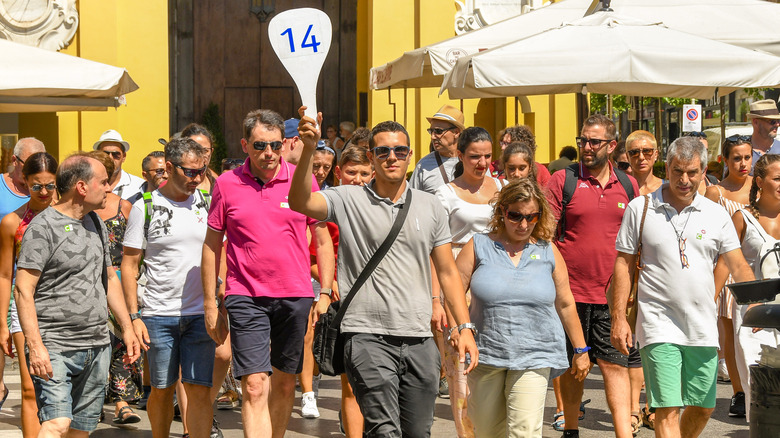 Tour guide in Italy