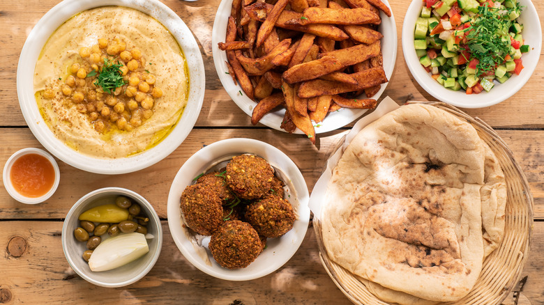 Traditional kosher dishes