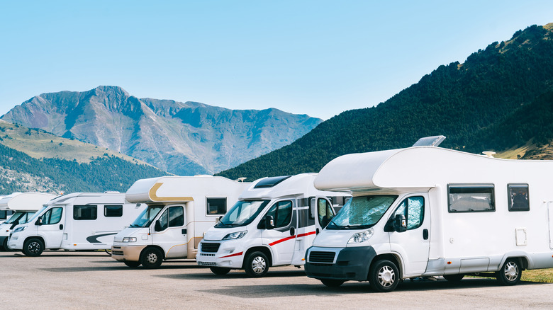 Class C rv's by mountains