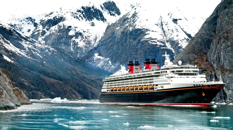 Disney cruise ship in Alaska