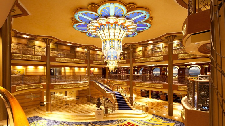 Disney Fantasy atrium lobby