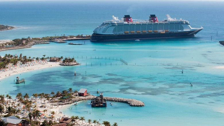 Disney cruise at Castaway Cay