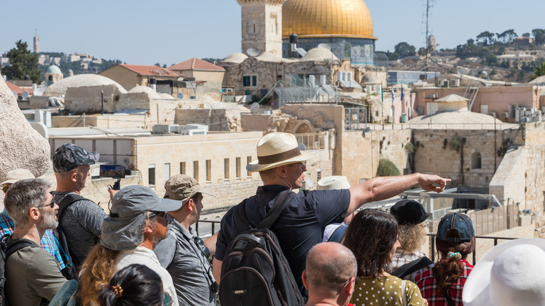 Group tour in Jerusalem