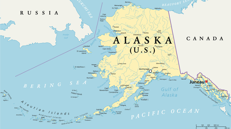 map of Alaska