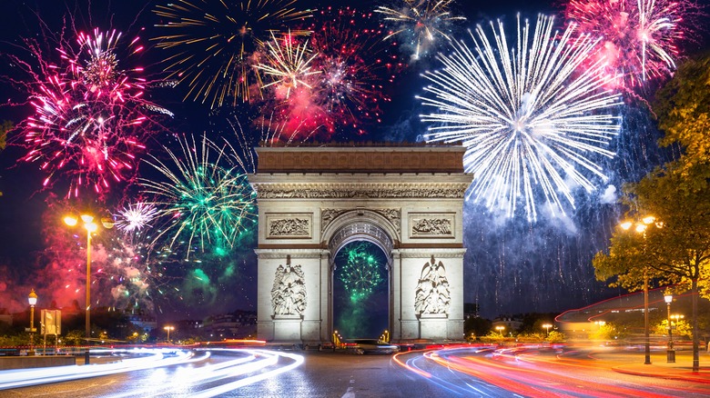 Fireworks in Paris