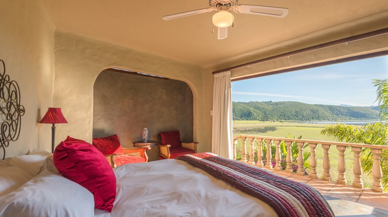 cozy Airbnb room overlooking nature