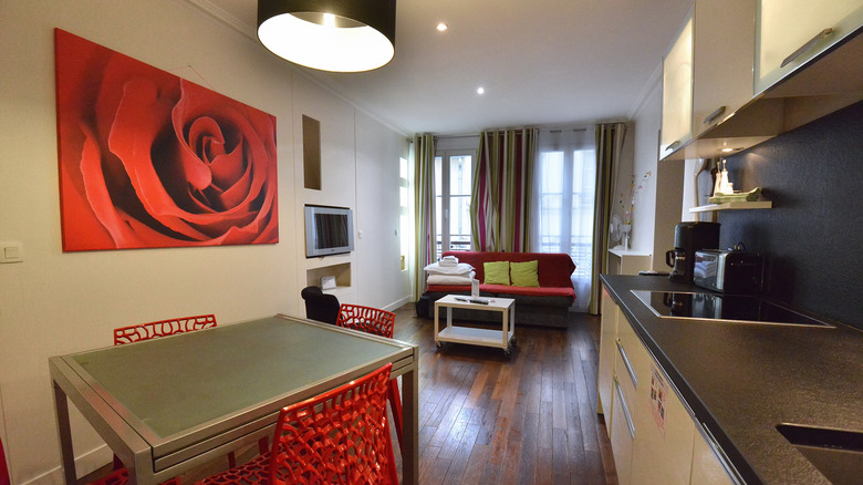 living space inside Airbnb rental