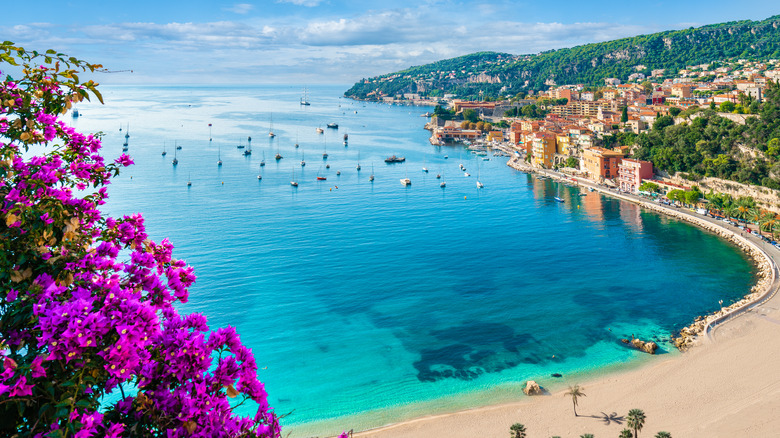 Aerial view of Baie des Anges