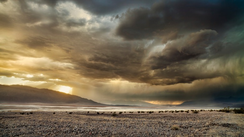 storm in desert