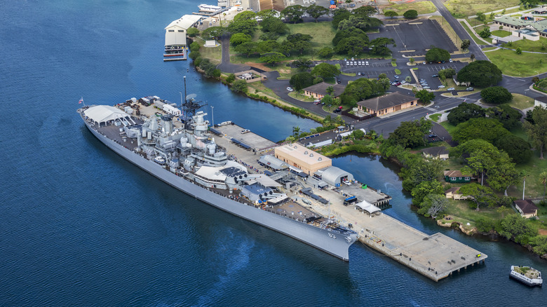 The Missouri in Pearl Harbor