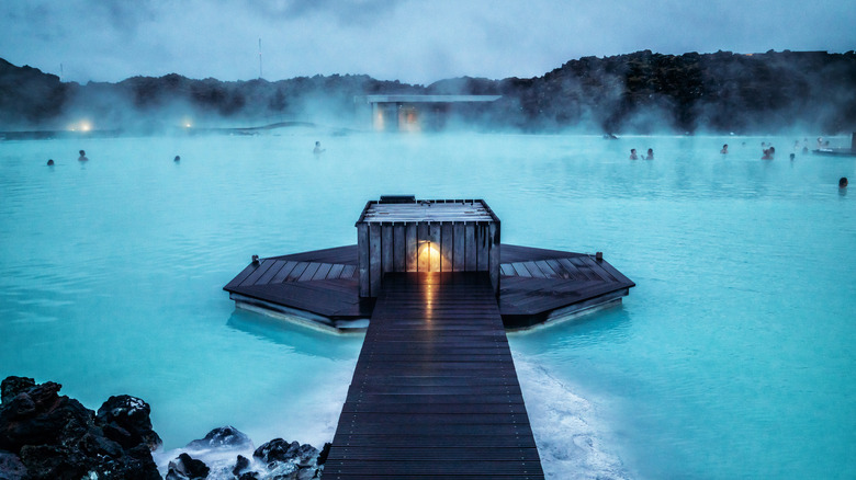 Geothermal pool in Iceland