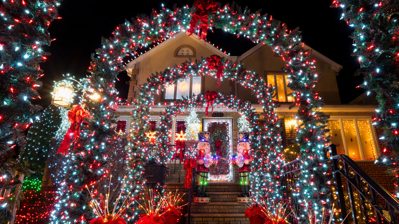 Decorated house in Dyker Heights