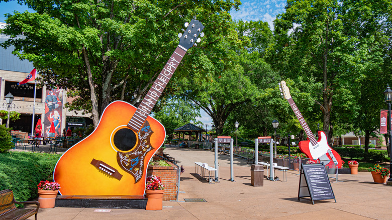 guitars outside Grand Ole Opry