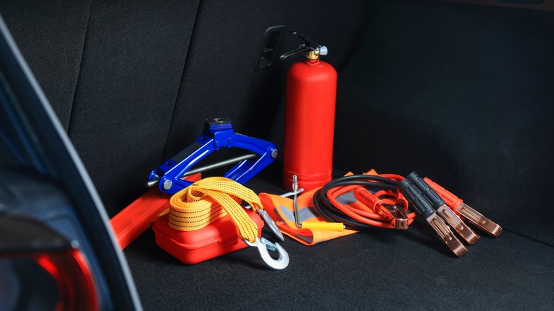 Safety essentials in the trunk