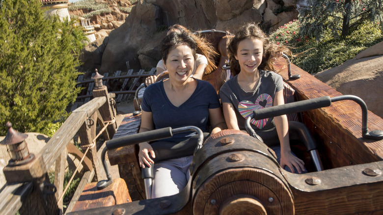 Mom and daughter on ride