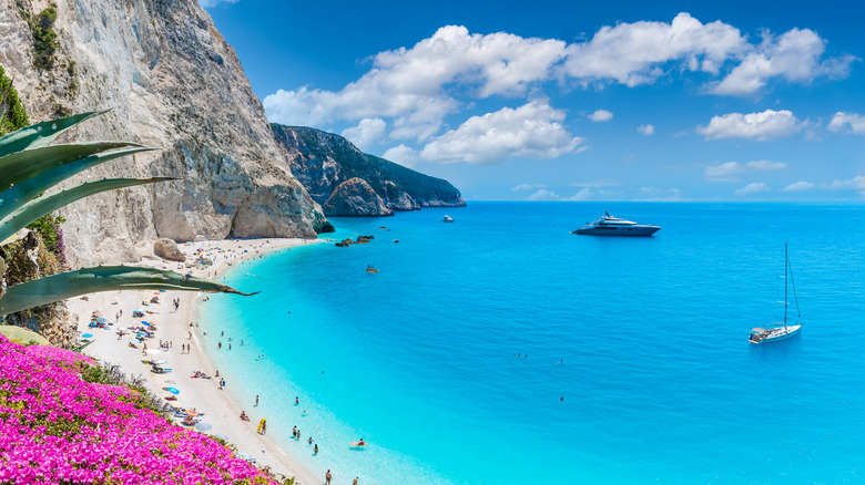 beach on Lefkada Island