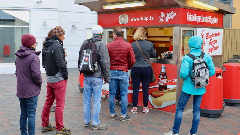 Iceland famous hotdog stand