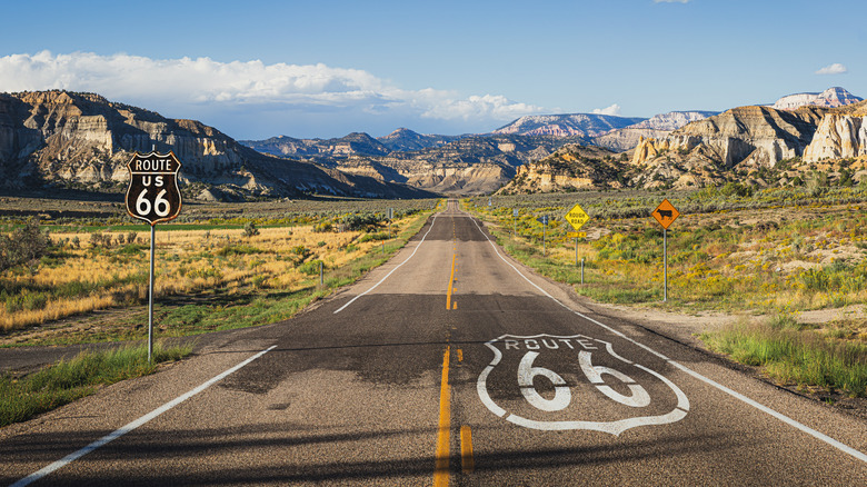 road view of Route 66