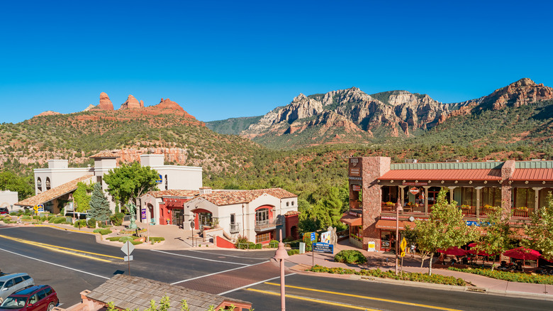 Sedona hotel and shops