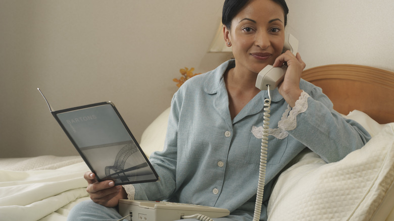 Guest ordering room service