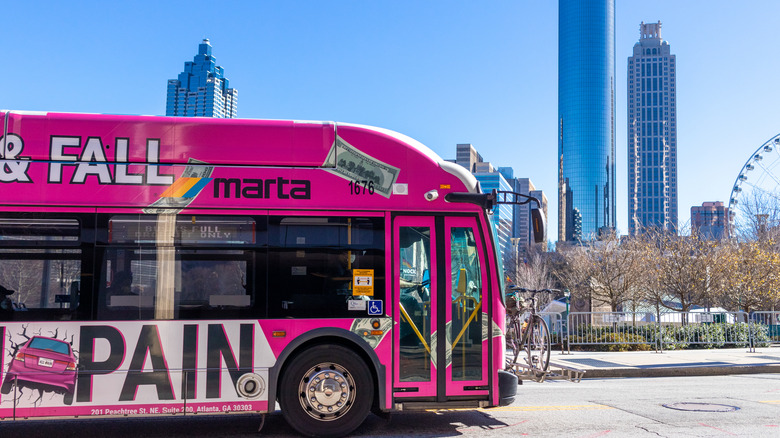 MARTA bus near downtown Atlanta