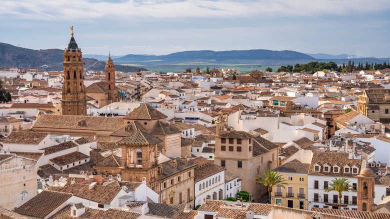 Landscape full of buildings in Antequera, Spain