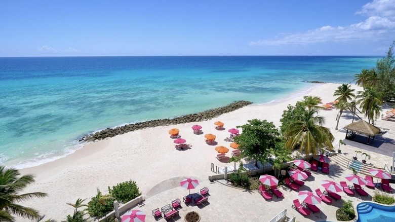 beach club and coastline Barbados