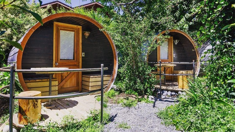 Lakeside cabins