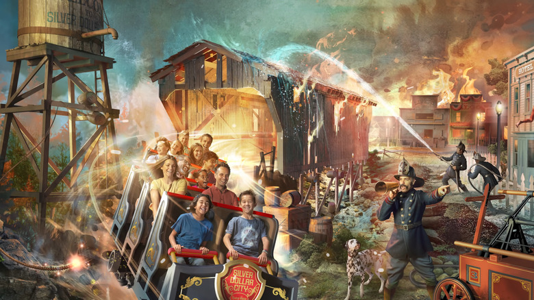 New Fire In The Hole at Silver Dollar City concept art