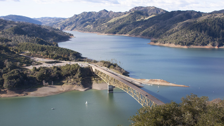 Aerial view of Lake Sonoma