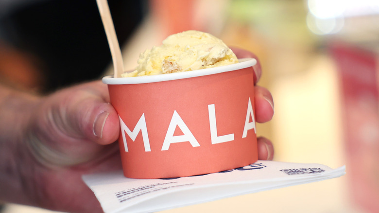 Coconut and mango Malai Ice Cream