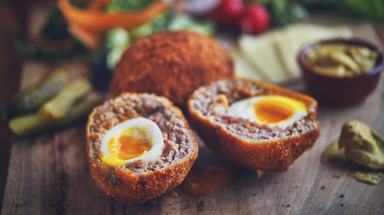 Homemade Scotch eggs UK