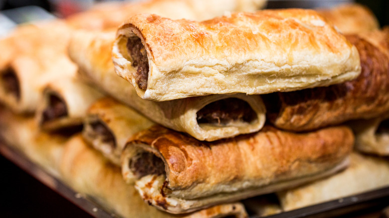 Sausage rolls UK snack food