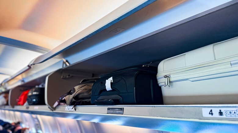 airline overhead bin