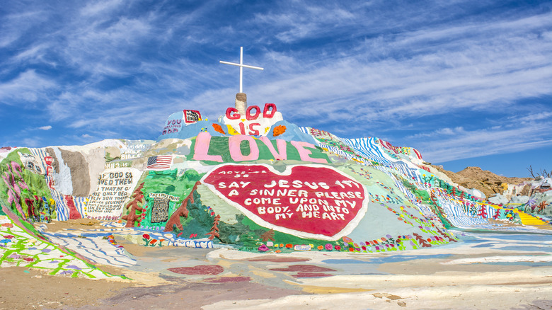 Salvation Mountain in Slab City