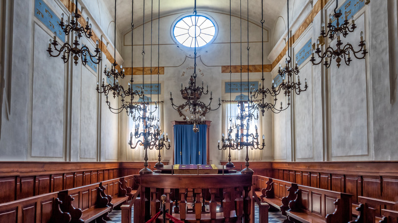 Interior of Pitigliano synagogue