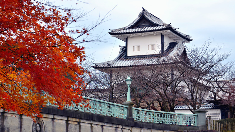 Kanazawa Castle from outside the boundaries