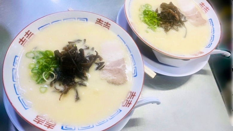 Creamy Hakata ramen bowls