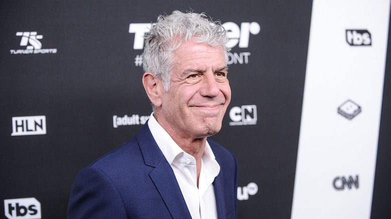 Anthony Bourdain smiling