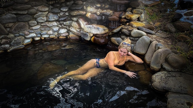 Woman in Breitenbush Hot Springs