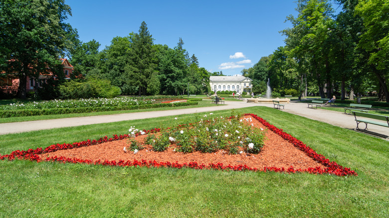 Uzdrowisko Cieplice on sunny day